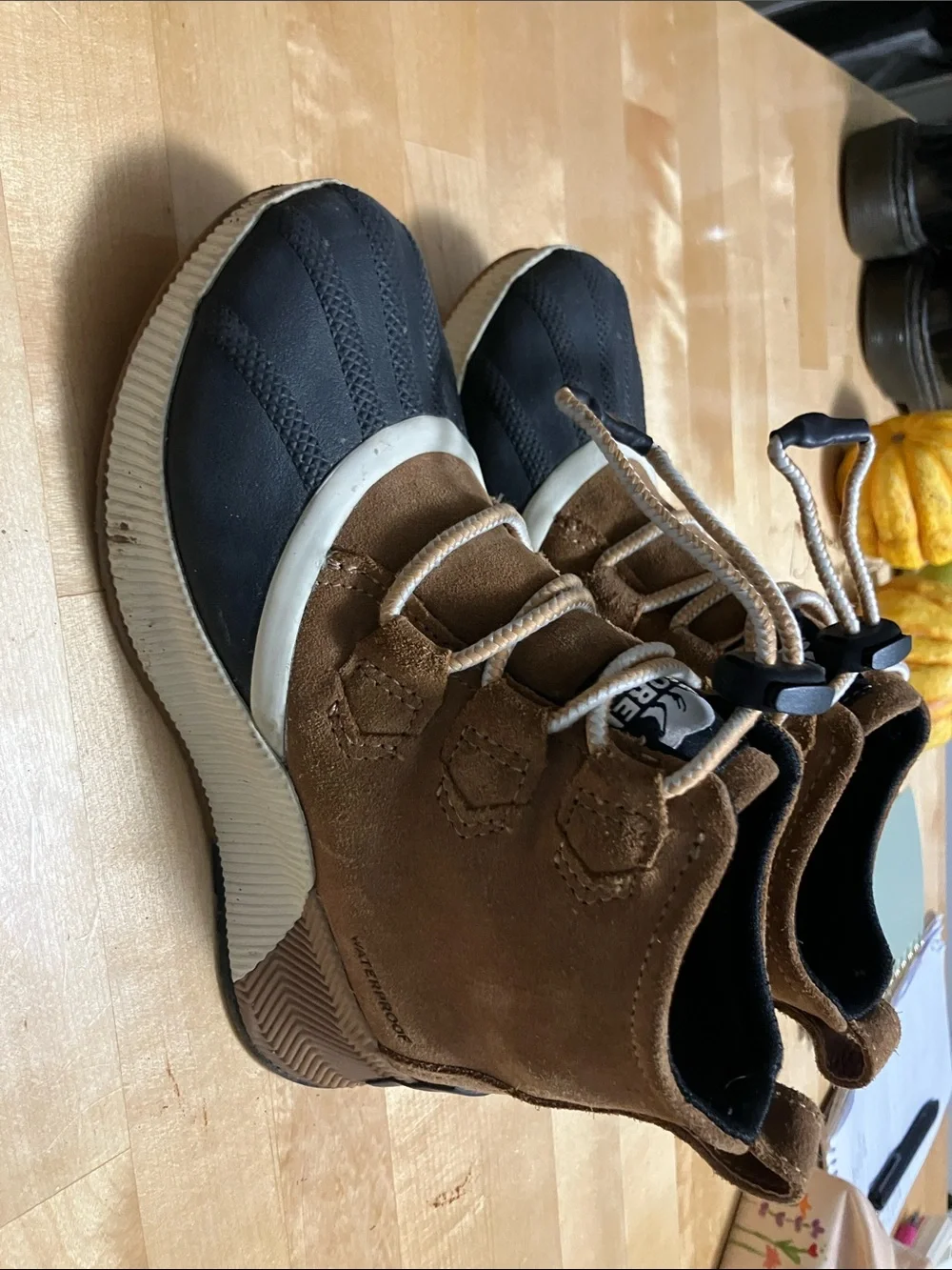 Sorel Kids Brown & Black Waterproof Duck Boots